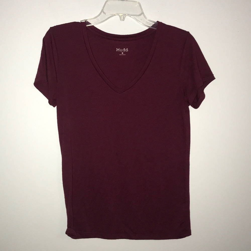 JUNIORS MUDD VNECK TEE